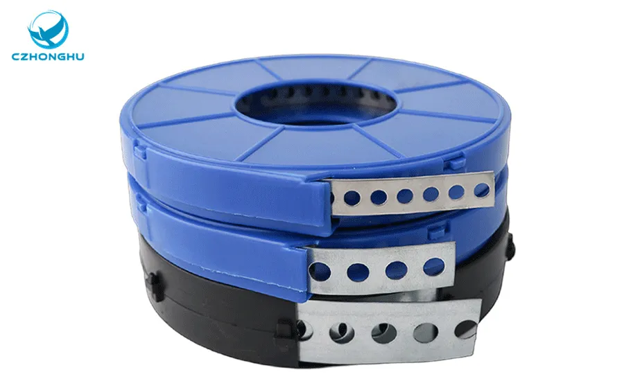 Banda de acero perforada